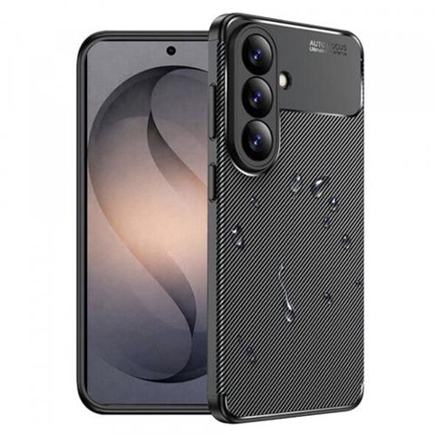 Husa pentru Samsung Galaxy S26, Techsuit, CarbonFiber, Neagra