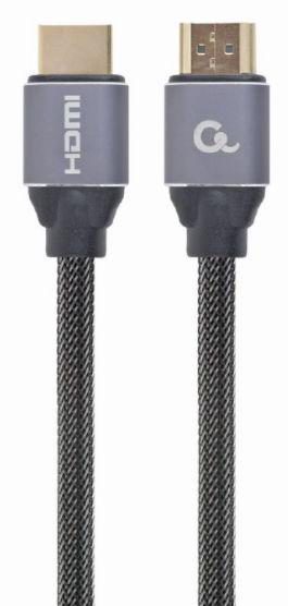 Cablu HDMI Gembird CCBP-HDMI-1M, premium, conectori auriti, rezolutie maxima 4K (3840 x 2160) la 60 Hz, 1 m (Negru)