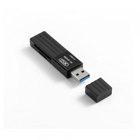 Cititor Card USB 3.0 XO Design DK05B, SD - microSD, Negru