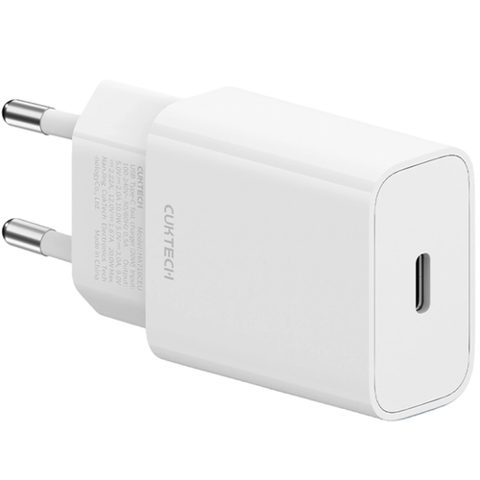 Incarcator Retea Cuktech HA716C, 20W, 3A, 1 x USB-C (Alb)