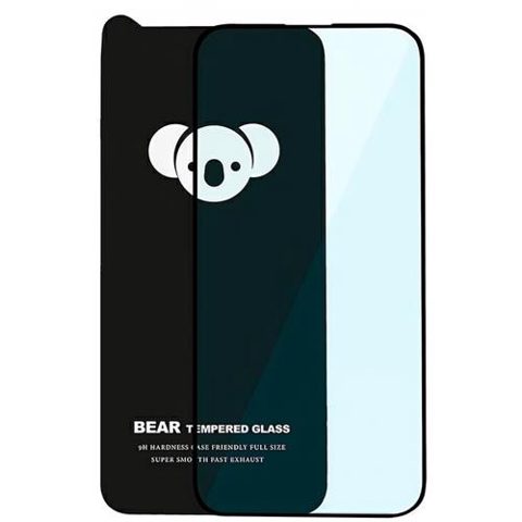 Folie de protectie Ecran Bear HD pentru Apple iPhone Air, Sticla Securizata, Full Glue, Neagra