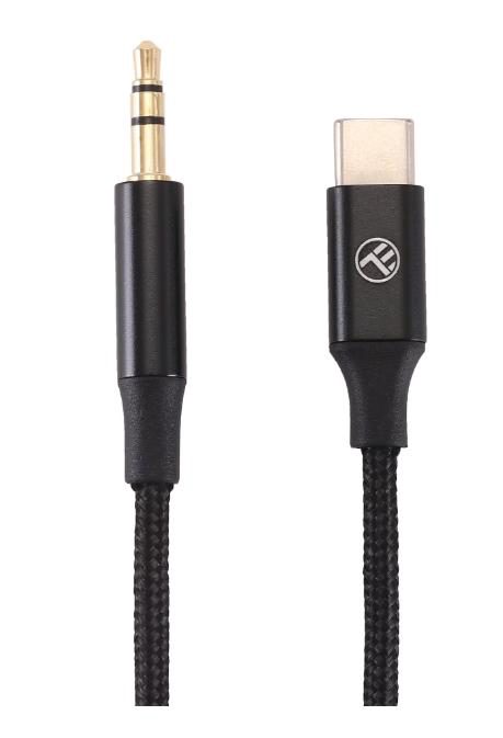 Cablu audio Tellur USB-C to jack 3.5mm, DAC, 1m, Negru