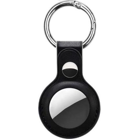 AirTag Devia Leather Key Ring (Negru)