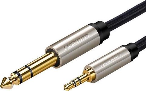 Cablu audio Ugreen UGR547GRY, Jack 3.5mm la Jack 6.3mm, 1m (Auriu)