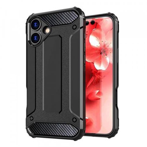 Husa pentru Apple iPhone 16 Plus, Techsuit, Hybrid Armor, Neagra