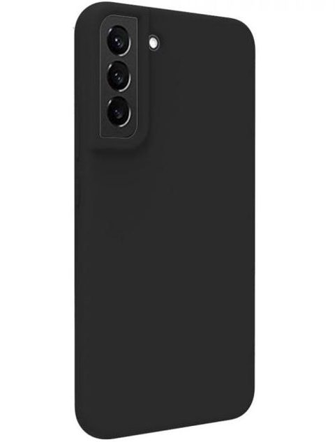 Protectie spate Lemontti Liquid Silicon pentru Samsung Galaxy S22 Plus (Negru)