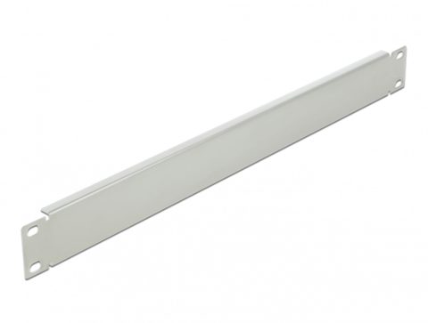 Panou masca metalic 19" 1U Gri, Delock 66533