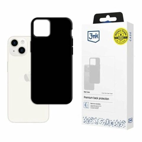 Husa de protectie 3mk Matt Case pentru iPhone 15 Plus (Negru)