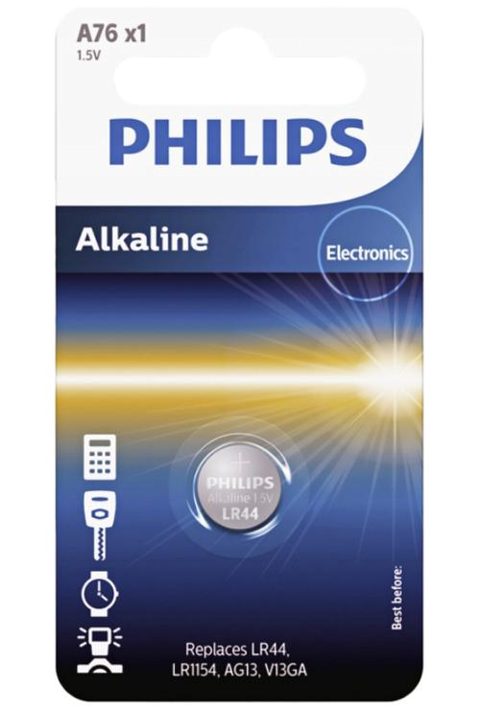 Baterie Philips, V13GA / LR44 Phil-A76/01B