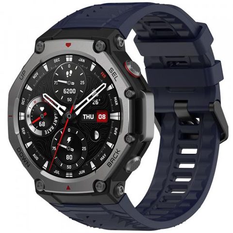 Curea Techsuit W067 pentru Amazfit T-Rex 3 (Bleumarin)