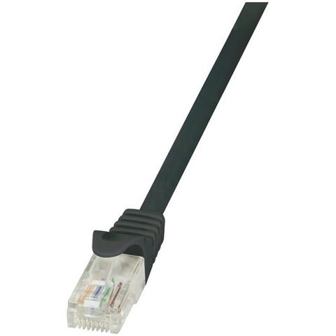 Cablu UTP LOGILINK Cat6, cupru-aluminiu, 10 m, negru, AWG24, CP2093U