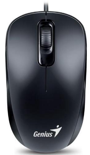 Mouse Genius DX-110, Ambidextru (Negru)