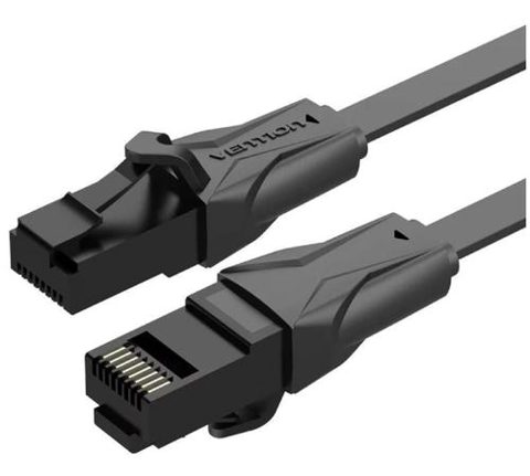 Cablu retea UTP Vention IBABE, Cat. 6, 0.75m, conductor cupru - aluminiu, viteza max transfer 1 Gbps, invelis PVC (Negru)