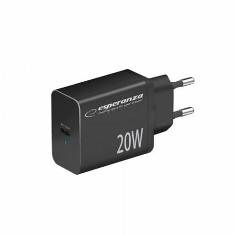 Incarcator retea Esperanza EZC104K, 20W Usb-C PD, Negru