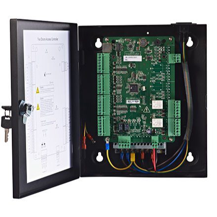 Centrala de control acces pentru 2 usi Hikvision DS-K2802, bidirectionala