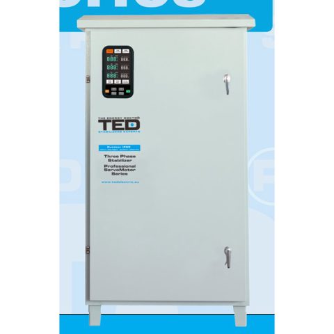 Stabilizator de tensiune trifazat 400V 60KVA / 48kW TED007490 cu Servomotor, IP65