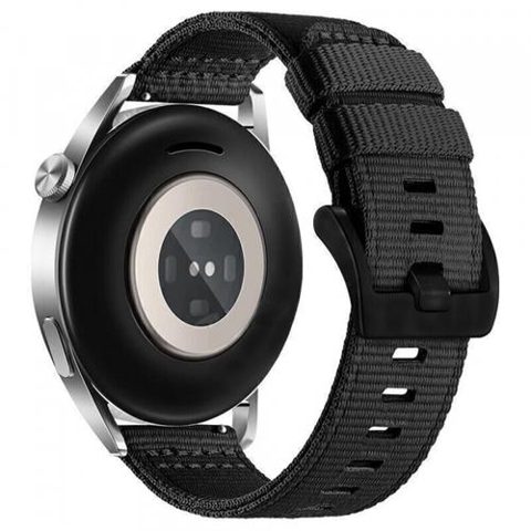 Curea Techsuit W070 pentru Samsung Galaxy Watch / Huawei Watch Series, 20mm, Negru