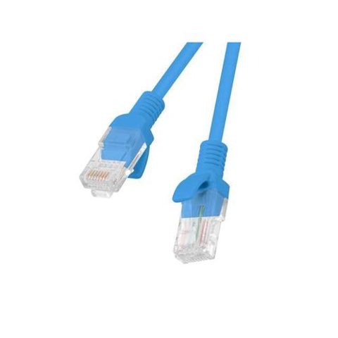Cablu patchcord Lanberg PCU5-10CC-1000-B, UTP, Cat. 5e, 10 m, Albastru