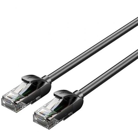 Patch cord UTP Vention, Cat. 5e, RJ-45 (T) la RJ-45 (T), 1.5m, AWG 26, 1000Mbps, Negru