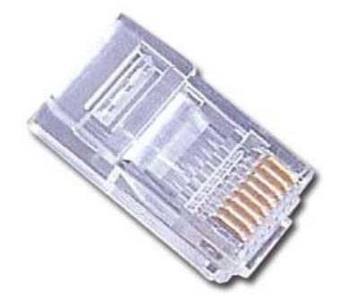 Mufe RJ-45 Gembird PLUG3UP6/100, pentru cablu UTP, Cat5e, conector RJ-45 (T), plastic, 100 buc.