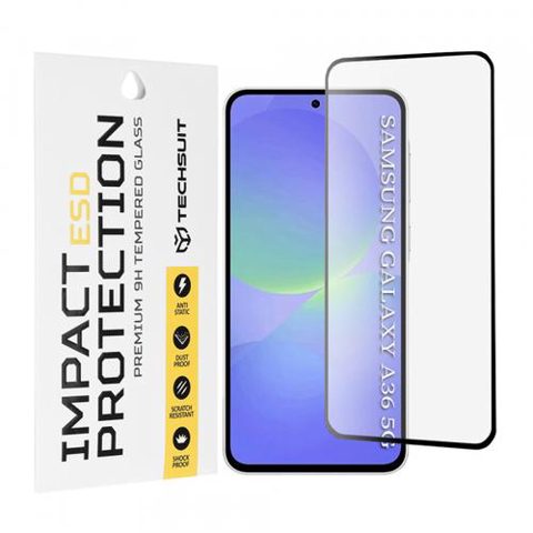 Folie de protectie Ecran Techsuit pentru Samsung Galaxy A56 A566 / A36 A366, Sticla Securizata, Full Glue