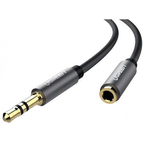 Adaptor audio UGREEN AV118, 3.5mm - 3.5mm, 2m (Negru)