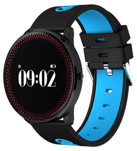 Ceas activity tracker Sovogue SE15, Bluetooth, OLED (Negru/Albastru)