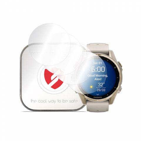 Folie Protectie Smart Protection Premium Classic pentru Garmin Fenix 8 43mm, Set 4 bucati, Plastic