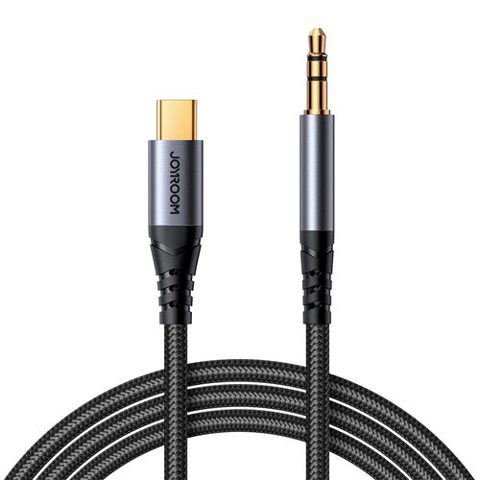 Cablu Audio USB-C - 3.5mm Joyroom, 1.2m, Negru SY-A07