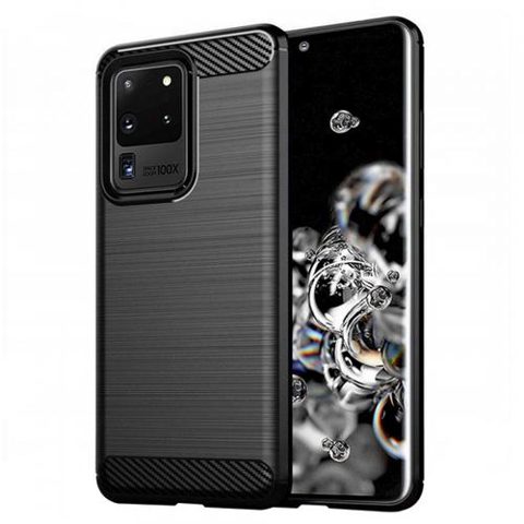 Husa Techsuit Carbon pentru Samsung Galaxy S20 Ultra 5G G988 / S20 Ultra G988 (Negru)