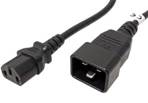 Cablu de alimentare IEC320 C13 la C20 5m Negru, kpsb5