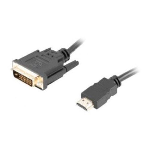 Cablu Lanberg HDMI(M)-DVI-D(M) Dual Link 1,8 M (Negru)