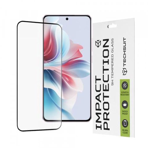Folie de protectie Ecran Techsuit pentru Oppo Reno11 F, Sticla Securizata, Full Glue, 111D, Neagra