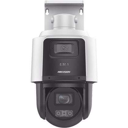 Camera IP PTZ TandemVu Hikvision DS-2SE3C404MWG-E/14, 4MP dual, lentila 2.8-12mm, 4x, IR 40m DarkFighter, WL 30m, PoE