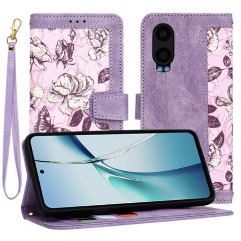 Husa pentru OnePlus Nord CE4 Lite, Techsuit, FlipCraft, Mov