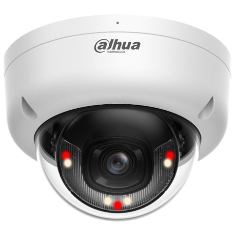 Camera IP Dahua IPC-HDBW1839E1-A-IL-0280B-S6, 4K, lentila 2.8mm, Smart Dual Light 30m, microfon, PoE, IP67, IK8