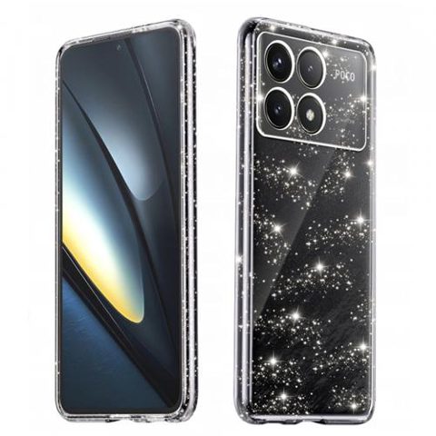 Husa Techsuit SparkleSkin pentru Poco F6 Pro, Transparenta