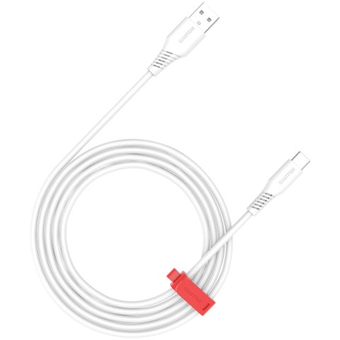 Cablu de date CANYON AC18SC, USB-A - USB-C, 18W, 1.2m, Alb