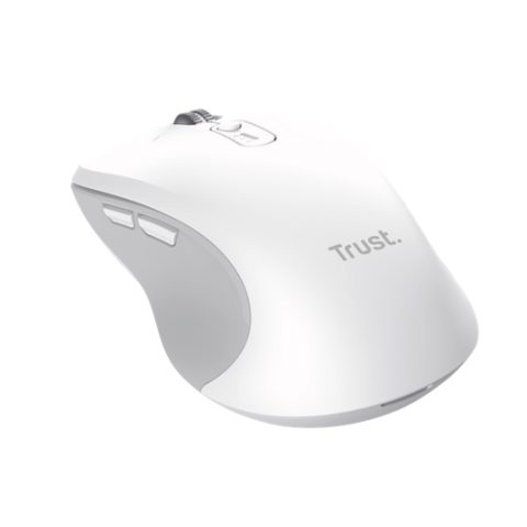 Mouse Trust Ferro Hyperscroll, Wireless 2.4Ghz, Bluetooth, USB (Alb/Gri)