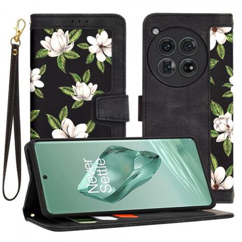 Husa pentru OnePlus 12, Techsuit, FlipCraft, Neagra