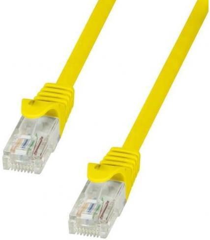 Cablu UTP LogiLink CP1037U, Patchcord, CAT.5e, 1m (Galben)