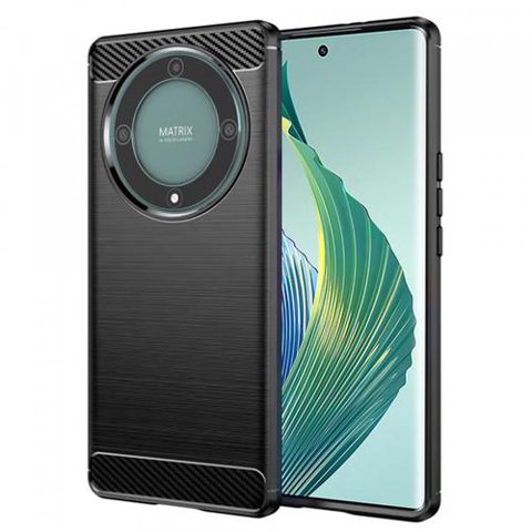 Husa pentru Honor Magic5 Lite, Techsuit, Carbon, Neagra