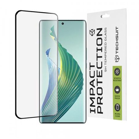 Folie de protectie Ecran Techsuit pentru Honor Magic5 Lite, Sticla Securizata, Full Glue, 111D