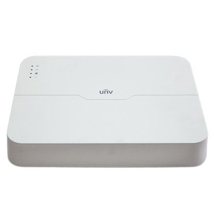 NVR 8 canale Uniview NVR301-08LS3-P8, 4K, 8 canale 8MP + 8 porturi PoE, compresie H.265 Ultra