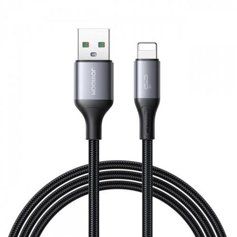 Cablu Date/Incarcare Joyroom S-A28 Flash, USB-A - Lightning, 18W, 2m (Negru)