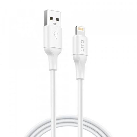 Cablu Date/Incarcare Lito LD06L, USB-A - Lightning, 18W, 1m