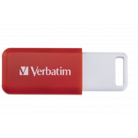 Stick Memorie Verbatim DataBar 49453, 16GB, USB 2.0, Rosu