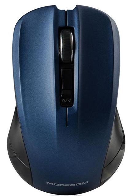 Mouse Wireless Optic Modecom WM9.1, 1600 DPI, USB (Albastru)