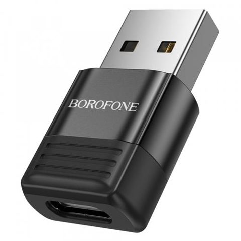 Adaptor Borofone BV18, USB-C - USB-A (Negru)