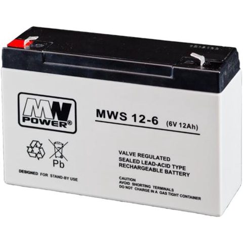 Acumulator MW POWER MWS12-6 ,12AH/6V